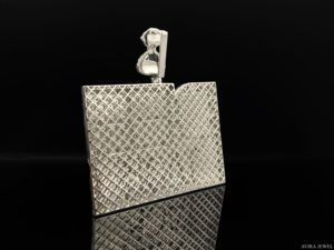 จี้เพชรโมอิสซาไนต์แบบฮิปฮอป สร้อยคอเงินแท้ 925 ชุบทองคำขาวและโรสโกลด์ ดีไซน์สำหรับทั้งชายและหญิง - Product Image 2