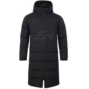 Manteau long matelassé chaud et confortable avec des coutures durables et un look élégant pour un confort par temps froid - Product Image 2