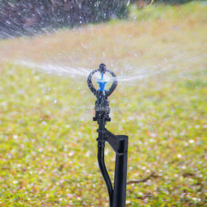 Buse d'irrigation de jardin en plastique à filetage mâle 1/2 pouce, à entraînement par engrenage 360°, pour ferme et serre, couleur verte, rotation papillon - Product Image 5