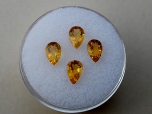 Pérolles de citrine naturelle 4x6mm certifiées par un tiers pour la fabrication de bijoux verts - Product Image 4