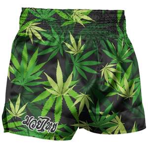 Shorts de Muay Thai de tela satinada ligera, diseño personalizado, transpirables, para entrenamiento en el gimnasio, cintura elástica, ropa deportiva para hombres y mujeres - Product Image 5