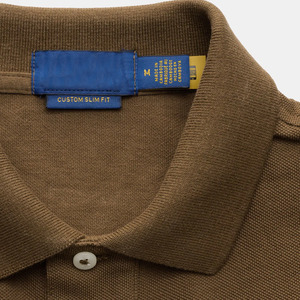 Polo en piqué de coton uni pour homme, manches courtes, respirant, design tricoté décontracté - Product Image 5