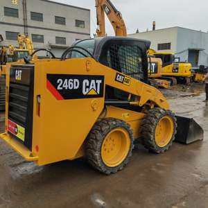 รถตักล้อยางมือสอง CAT 246D คุณภาพสูง ราคาถูก รถตักขนาดเล็ก Caterpillar CAT 246d รถตักแบบสกิดสเตียร์มือสองสำหรับขาย - Product Image 1