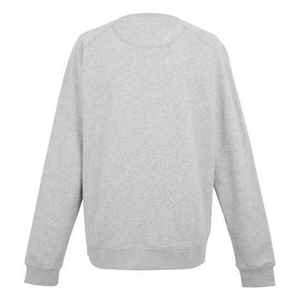 Sweat-shirt à col rond surdimensionné pour homme, couleur unie, tricoté, manches longues, style décontracté, pull d'automne, polyester/coton, gris - Product Image 2