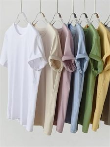 เสื้อผ้าออกกำลังกายสำหรับผู้หญิงช่วงฤดูร้อน ผ้าฝ้าย 100% สีพื้น แขนสั้นทรงปีกผีเสื้อ ป้องกันขนร่วง น้ำหนักเบา สวมใส่สบาย - Product Image 3