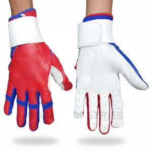 Nouveaux gants de frappe de baseball de haute qualité, doux et confortables, en cuir véritable, antidérapants, à séchage rapide, à doigts complets - Product Image 1