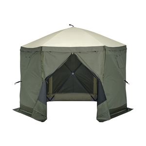 Tonnelle Pop-Up 10x10 pieds avec 6 parois latérales amovibles en maille anti-vent et anti-privé pour mariages et fêtes - Product Image 2