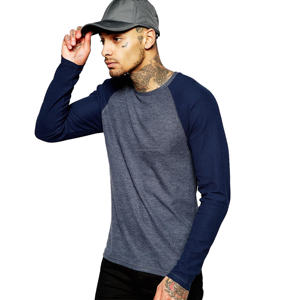 Camiseta de Hombre de Manga Larga con Cuello Redondo y Corte Ajustado, Modelo Clásico, de Alta Calidad y Bajo Precio, Disponible en Línea - Product Image 1