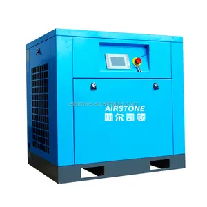Airstone Fabricage Leveren 7.5kw 10pk Industriële Roterende Schroef Type Luchtcompressor Met Ip54 Motor Gebruikt