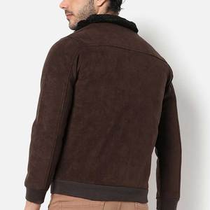 Fashionable Premium Quality Men's <b>Suede</b> <b>Jacket</b> Winter Collection Market Online Supply <b>Suede</b> Leather <b>Jacket</b> - Product Image 3