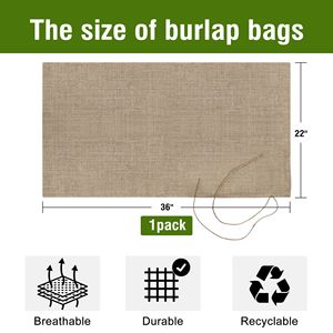 Bolsa de Yute Ecológica para Almacenamiento de Alimentos de 22x36 Pulgadas, 1 Unidad, Esencial para la Cocina, Embalaje Textil con Cordón - Product Image 2