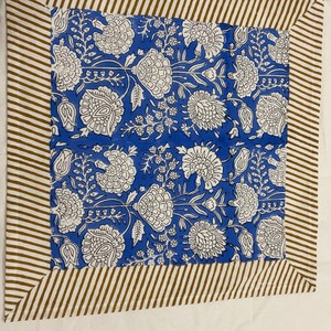 Servilletas de Tela Cuadradas Modernas Vintage Hechas a Mano 100% Algodón, Estampadas a Mano para Bodas, Eventos, Fiestas en Casa, Navidad, Cocina - Product Image 3