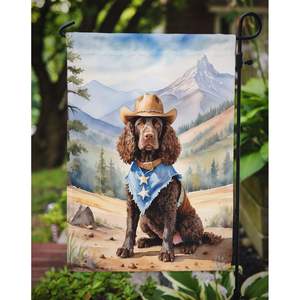 Multicolor American Water Spaniel Cowboy Welcome <b>Garden</b> <b>Flag</b> Mailbox Decorative Yard <b>Flag</b> Banner for Patio Artwork Yard Flower - Product Image 3