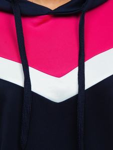 Pulls à capuche multi-panneaux personnalisés pour femmes Pull de mode d'hiver à usage quotidien avec logo sur le devant Type de tête - Product Image 4