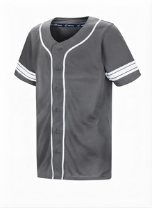 Fabricante de Camisetas de Béisbol Personalizadas OEM ODM, Completamente con Botones, 100% Poliéster, Sin Mangas, Transpirables - Product Image 5