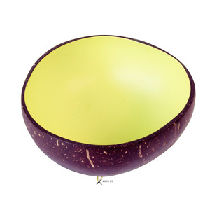 ชามเสิร์ฟไม้เปลือกมะพร้าวขัดเงา น้ำหนักเบา เป็นมิตรกับสิ่งแวดล้อม รับผลิตแบบ OEM ODM ออกแบบตามสั่ง สำหรับเป็นของขวัญ - Product Image 1