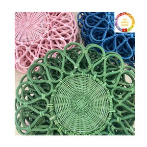 Boho Rattan Placemat | Handwoven Charger <b>Plate</b> | Eco Tableware | Wedding Party | OEM Supplier - Product Image 5