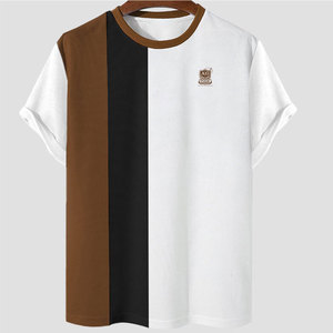 เสื้อยืดผู้ชายคุณภาพดีที่สุด ผ้าฝ้ายถัก 100% ระบายอากาศได้ดี เป็นมิตรกับสิ่งแวดล้อม สไตล์ลำลอง รับสกรีนโลโก้ ขายส่ง - Product Image 1