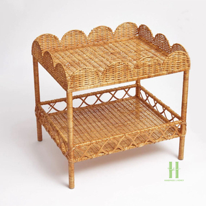 NUEVO DISEÑO: Estante de Almacenamiento de Mimbre Estilo Boho para Dormitorio o Sala de Estar, Mueble Organizador de Mimbre Hecho a Mano y Ecológico - Product Image 1