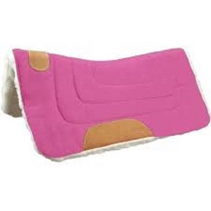 Tapis de selle Western en tissu Diamond Wool/Canvas de qualité supérieure, doublure en polycoton, coque en coton, personnalisable, confortable pour l'équitation - Product Image 4