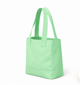 Wholesale COTTON FIELD Custom Logo Cute Small Eco Friendly Reusable Solid Color <b>Canvas</b> <b>Tote</b> Bag Shoulder Strap for Daily Use - Product Image 5