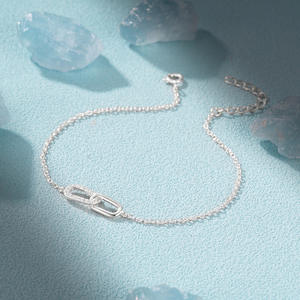 925 Sterling Silver CZ Paperclip Link Bracelet <b>Gold</b> and Silver Colors - Product Image 2