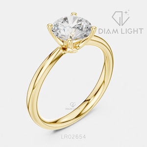 Bague de mariage ronde 1,44 carat, bijoux fins, certifiée IGI, or blanc 14 carats, diamant de laboratoire, bague de fiançailles et d'anniversaire - Product Image 4