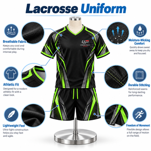 Uniforme de Lacrosse Ligero y Cómodo, con Tela de Secado Rápido y Construcción Duradera para un Rendimiento Competitivo - Product Image 6
