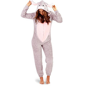 Pijamas enterizos al por mayor para todas las estaciones, disfraz con capucha de dibujos animados, 100% algodón polar, transpirable, personalizable para mujer - Product Image 4
