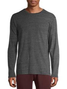 Classic <b>Patchwork</b> Gym Training Crew Neck Long Sleeve <b>Shirt</b> Men Custom Logo Embroidery Blank Soft Breathable - Product Image 2