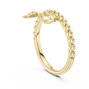Anillo de Diamantes Cultivados en Laboratorio para Mujer, con Dijes de Corazón, Oro Amarillo de 18 Quilates, Chapado en Rodio, para Compromiso, Fiesta, San Valentín, Regalo Glamuroso para Eventos - Product Image 3