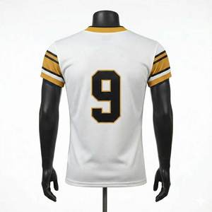 Maillot de football américain personnalisé à sublimation, anti-bactérien, séchage rapide, haute qualité, faible MOQ, prix abordable, directement de l'usine - Product Image 3