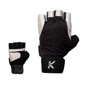 Light Weight Best Selling Pakistan Made Leather Half Finger Non-Slip Cycling Gloves with <b>Hook</b> and Loop Closure - Product Image 1