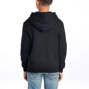 Sweat-shirts pour enfants de haute qualité en gros, couleur noire unie, sweat-shirts pour garçons en coton mélangé French Terry, sweat-shirts pour enfants personnalisés - Product Image 3