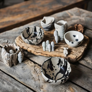 Cuenco moderno hecho a mano de nuevo diseño elegante de cerámica para el hogar, dormitorio, habitación de invitados, sala de estar para Diwali, Bautismo, cumpleaños, aniversario - Product Image 1