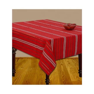 Demi Blanc Brodé 100% Coton Européen Jacquard Imperméable Anti-Huile Chaude Cuisine Géométrique Floral Nappe Rectangulaire - Product Image 5