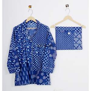 ชุดนอนผ้าฝ้ายแท้ 100% ลายดอกไม้สุดหรูสำหรับผู้หญิง ชุดนอนแบบเดรสสำหรับสาวๆ เหมาะสำหรับใส่ในชีวิตประจำวันหรือเป็นของขวัญวันครบรอบ - Product Image 3