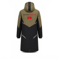 Expédition rapide, vestes longues à capuche pour hommes, textiles écologiques, parkas rembourrés, manteaux chauds pour l'hiver, vente en gros