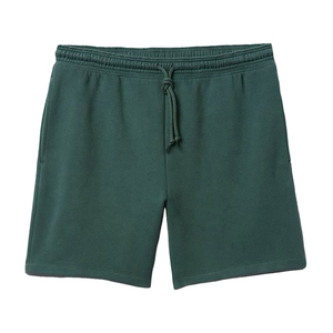 Shorts décontractés pour hommes en polyester/coton satiné vert uni, taille élastique, mi-haute, respirants, imperméables et à séchage rapide - Product Image 1