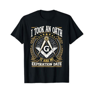 เสื้อยืดลาย All Seeing Eye Masonic สำหรับผู้ชาย ลายกราฟิกวิหารเมสัน ลายวงเวียนสี่เหลี่ยม ลายเสาหิน ลายพิมพ์โมเสก - Product Image 2