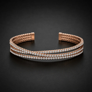 Trendy Design 20mm Iced Out 925 <b>Silver</b> & Gold Diamond <b>Bracelet</b> Bangle Hip Hop Moissanite Diamond <b>Bracelet</b> with VVS Clarity. - Product Image 6