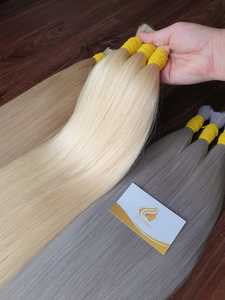 Meilleure vente Extensions de cheveux humains vierges vietnamiens Remy Grade Machine Double trame en vrac faisceaux livraison gratuite Minh Khang cheveux - Product Image 4