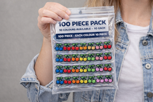 100 Parches Termoadhesivos de Cereza, Mini Apliques Bordados de Frutas, 10 Colores, 10 Unidades de Cada Color, para Decorar Ropa, Camisetas y Vestidos - Product Image 3