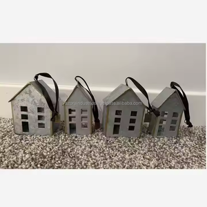 Sapin de Noël fabriqué avec suspension de Noël en métal fini galvanisé - Product Image 4