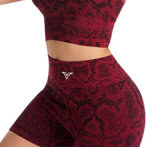 Conjunto de Shorts de Yoga para Mujer al por Mayor, de Alta Sujeción, Elásticos, para Fitness, Entrenamiento, Correr, Gimnasio, Cómodos, en Venta - Product Image 6