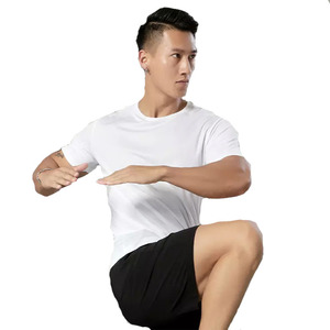 T-shirt de sport blanc personnalisé pour homme, séchage rapide, haute qualité, vêtements classiques AI-TSM-04 - Product Image 3
