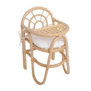 Eco Friendly Woven Rattan <b>Doll</b> Chair Premium Quality Toy Furniture Manufacturer Price Hot Sale Bulk Buy For Gift Retailer - Product Image 1