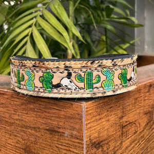 Collares de cuero hechos a mano con estampado de leopardo de lujo personalizados para perros y gatos - Product Image 3