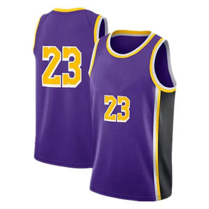 Vêtements de basket-ball en gros, couleur noire, personnalisation du nom et du logo de votre équipe, ensembles de maillots de basket-ball en polyester pour hommes - Product Image 1