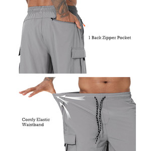 Fabricant de produits OEM, design élégant, emballage personnalisé, shorts cargo pour hommes avec logo personnalisé pour vêtements de sport - Product Image 2